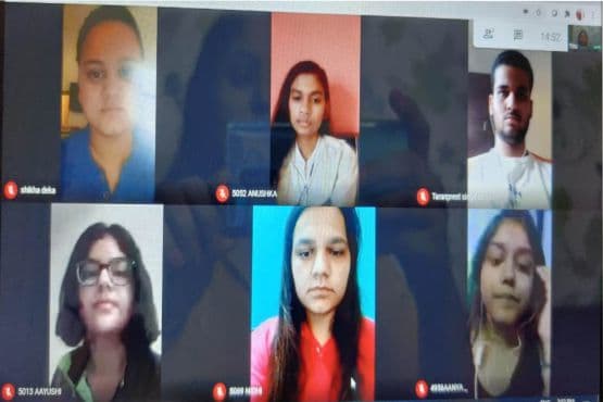 Online training session in progress
